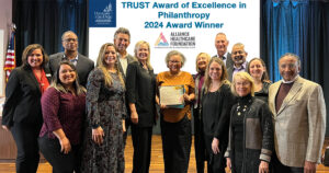 AHF board at trust award event