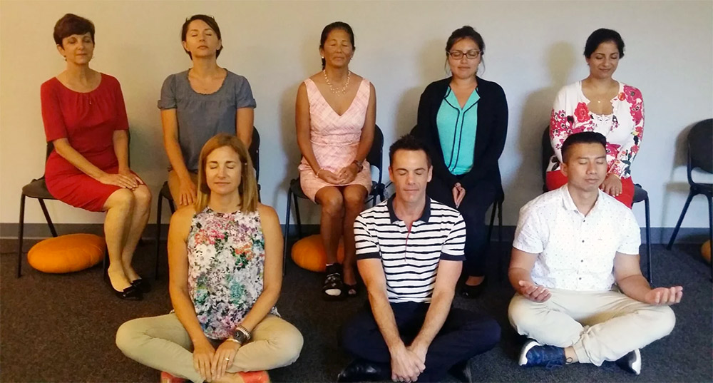 AHF Alliance Healthcare FOundation Mindfulness meditation staff