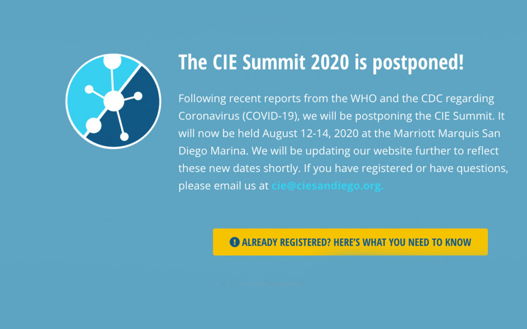 2-1-1 San Diego’s CIE 3rd Annual Summit – Postponed to August 12-14, 2020