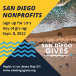 san diego gives flyer for san diego nonprofits
