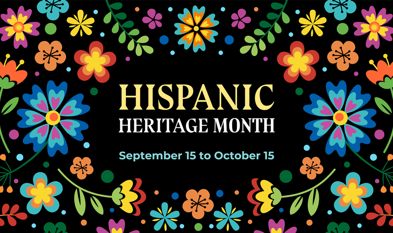 illustrated flowers Hispanic Heritage Month