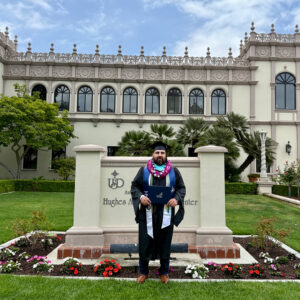 Pedro Estrada at USD graduation